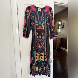 FARM Rio cotton adorable dress with embroidery size small never worn